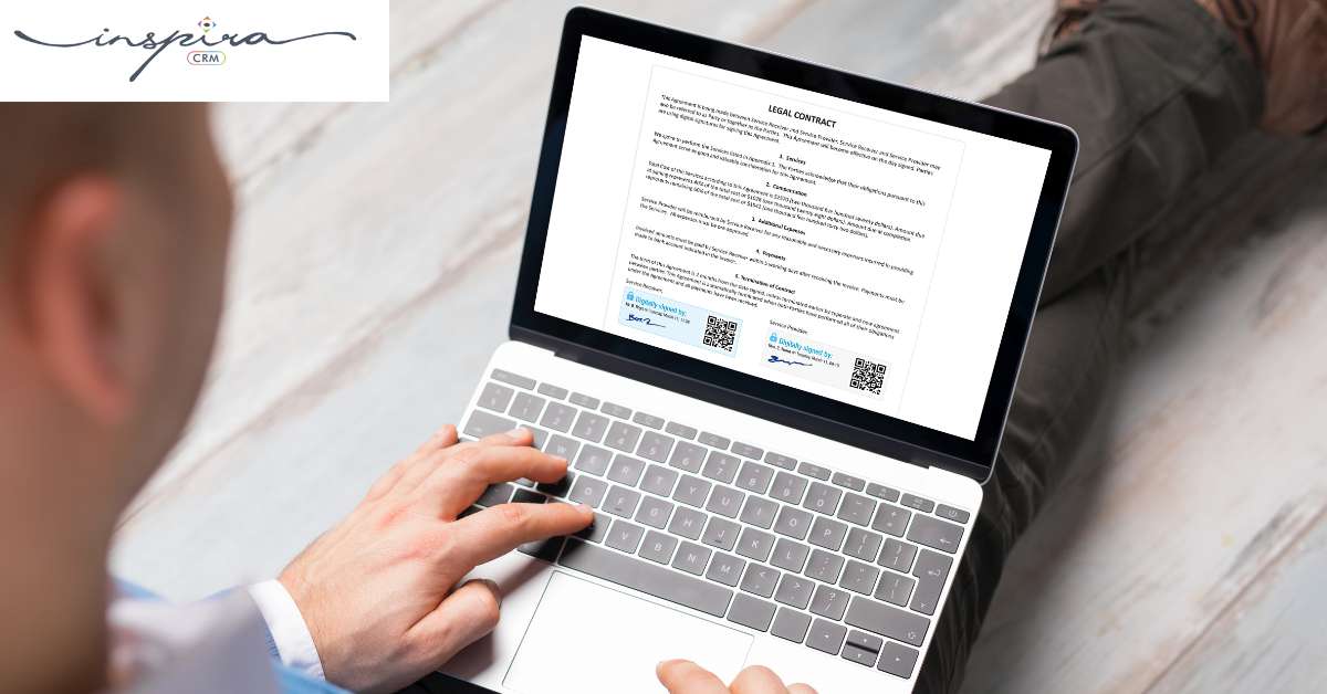 E-signatures Capabilities - Inspira CRM